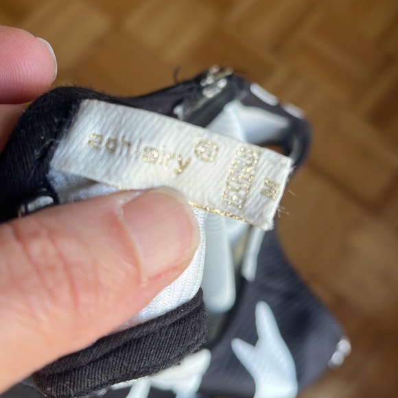 Vintage “kitty cat” print black and white mini dress. Size Medium Made in Spain. - Picture 7 of 9